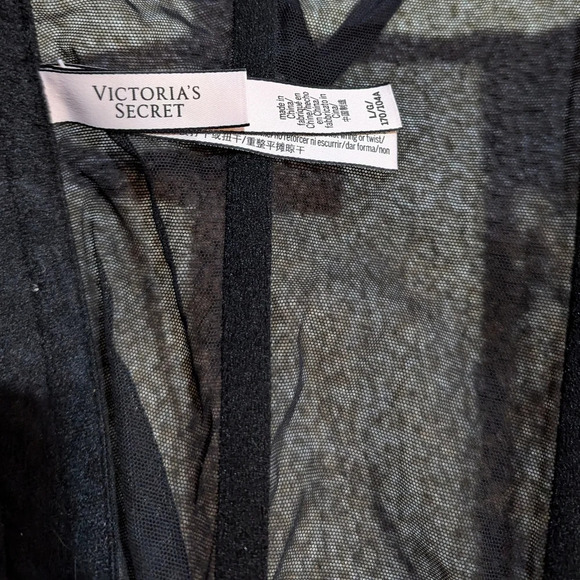 Victoria's Secret Very Sexy Lace Up Corset Bustier Top with Garters Coquette L - Picture 4 of 6